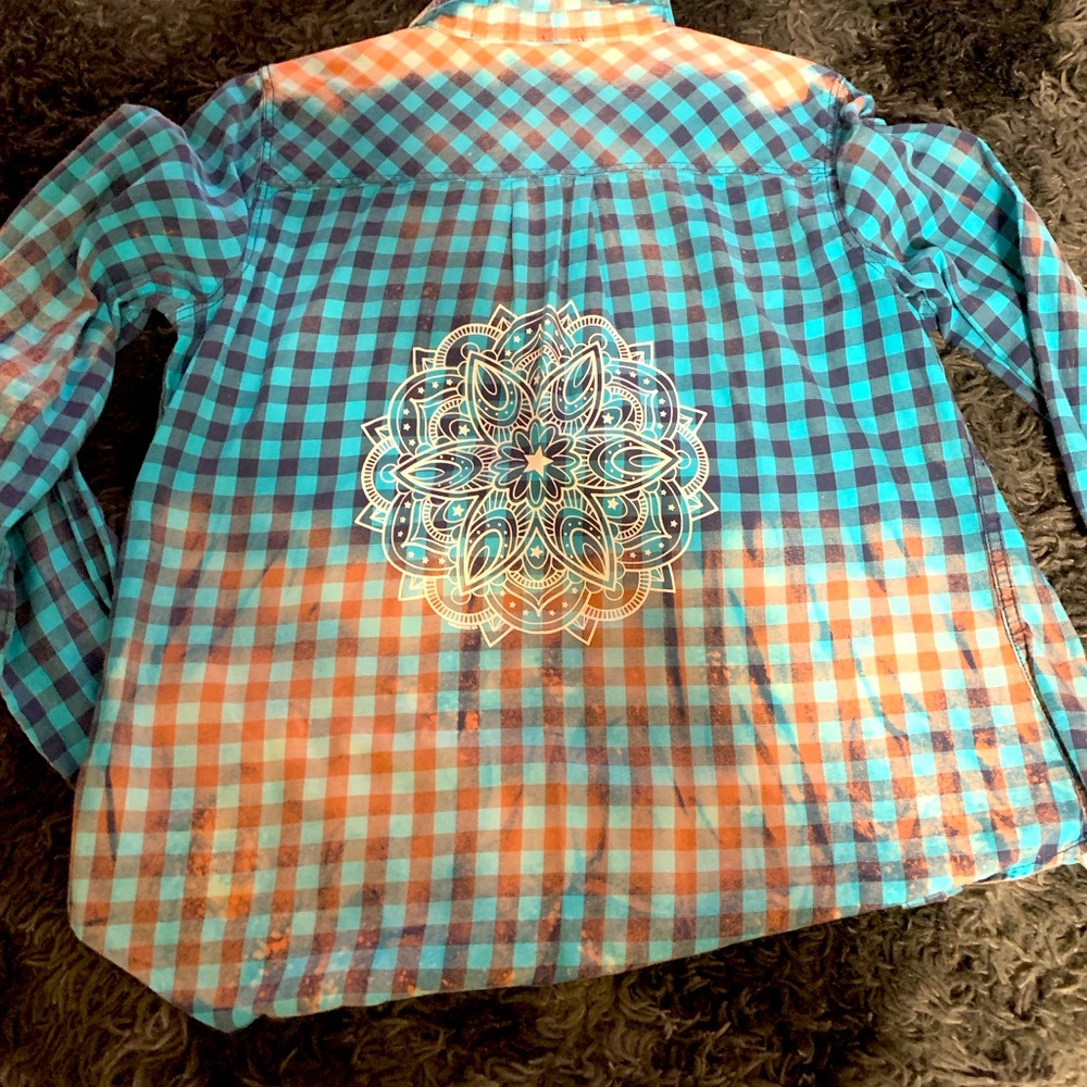 Distressed flannel